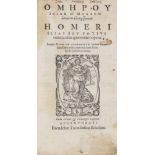 Homer. Ilias (Graece). Ilias, seu potius omnia eius quae extant opera. Straßburg, Th. Rihel um 1590.