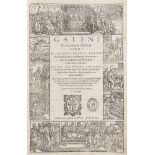 Medizin - - Galenus, Claudius. (Opera) Omnia quae extant opera in Latinum sermonem conversa ... Bde.