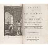 Sterne, Lawrence. La Vie et les Opinions de Tristram Shandy, traduites ... par M. Frénais. 6 Tle. in
