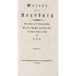 (Hemmerde, Carl Hermann). Briefe über Augsburg. Den Jesuiten- und Mönchsfreunden Gedike, Biester und