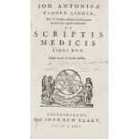 Medizin - - Linden, Joh. Antonides van der. De scriptis medicis libri duo. Editio tertia & tertia