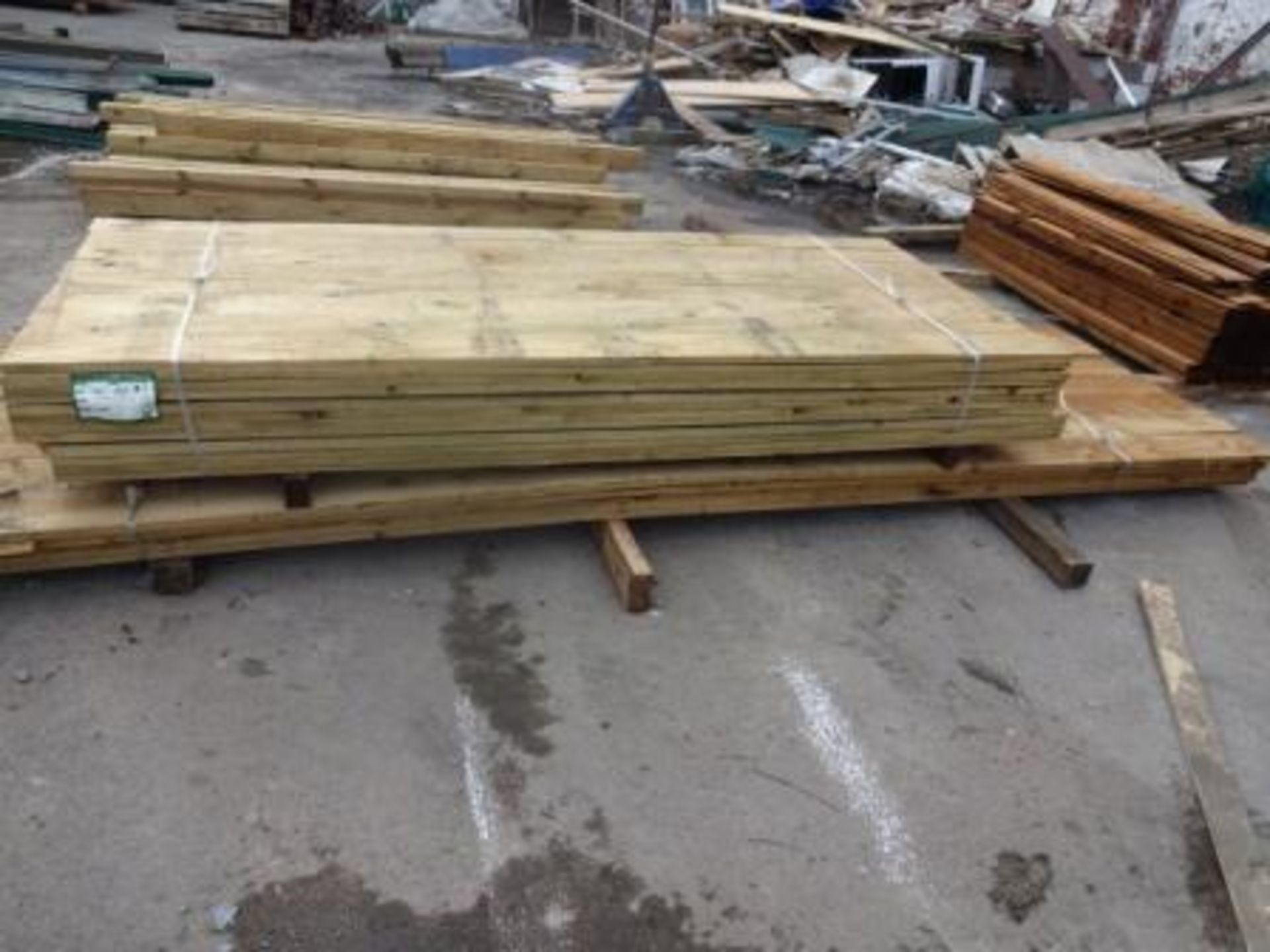 6x1 treated timber = 144mtrs &  5x1 treated timber = 230 mtrs