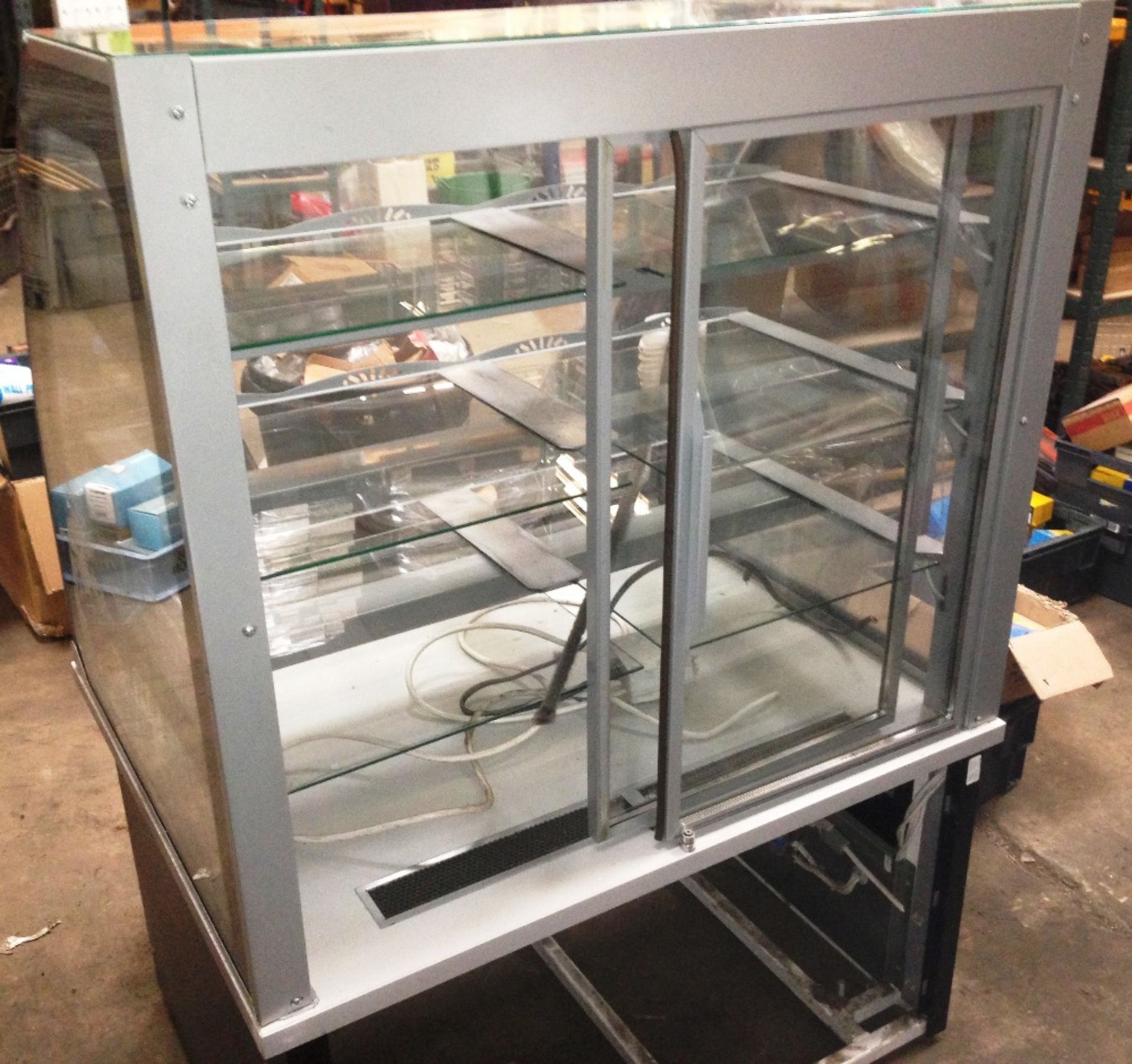 Nuttall 94cm Refrigerated serve over display counter - internal glass shelves and light - Image 2 of 3