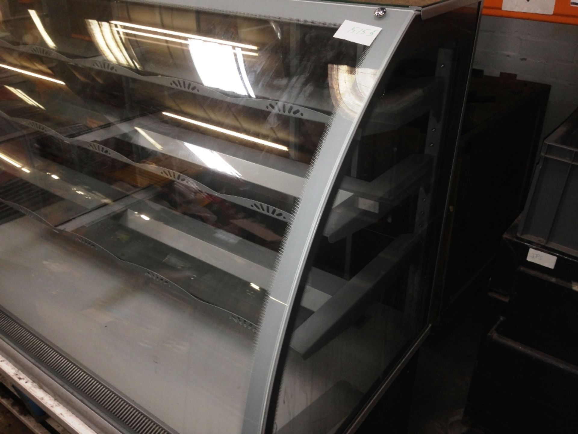 Nuttall 144cm Refrigerated serve over display counter - internal glass shelves and light - Image 2 of 3