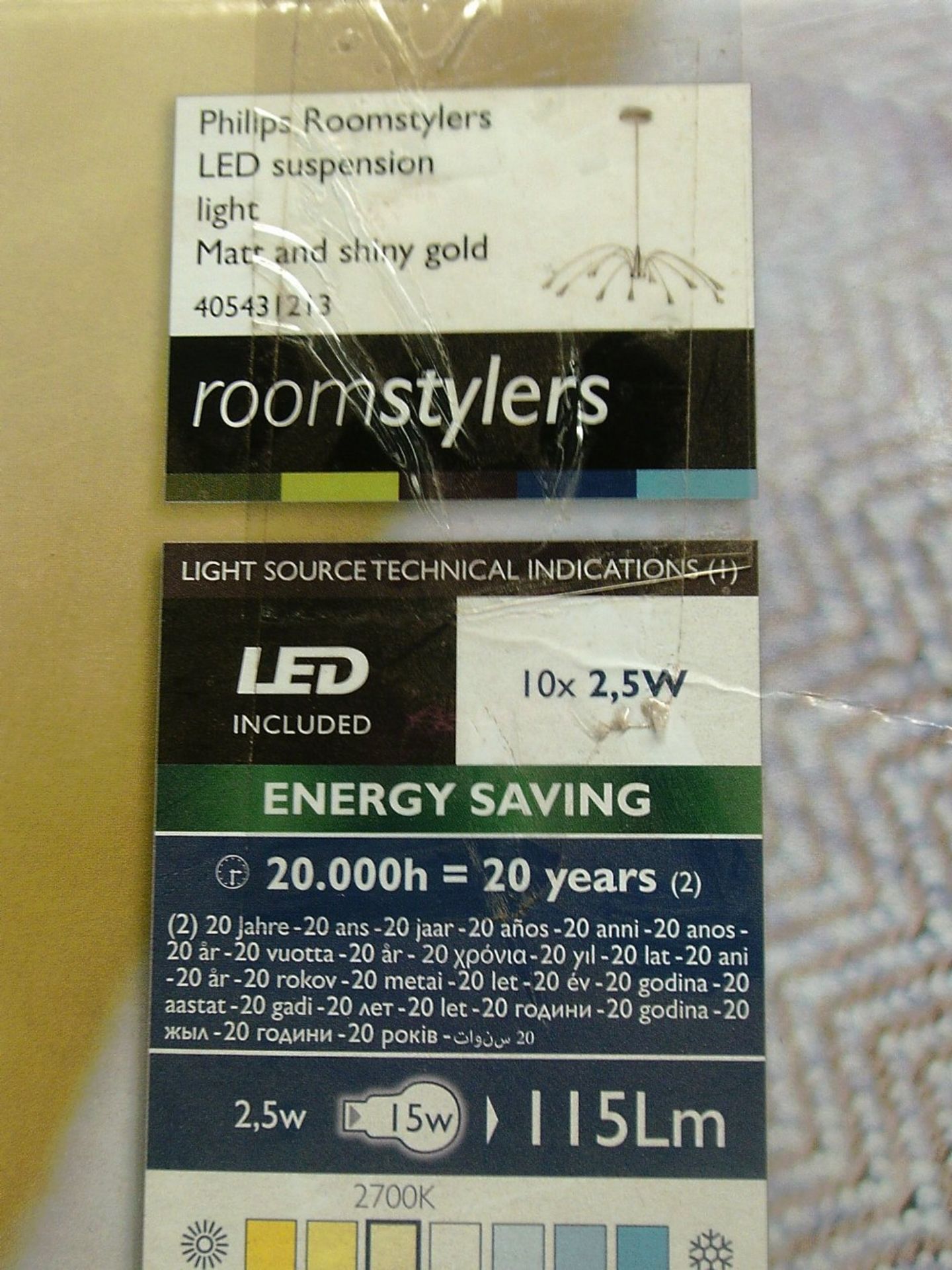 Philips roomstylers LED suspension light - brand new rrp £300 + - Image 3 of 4
