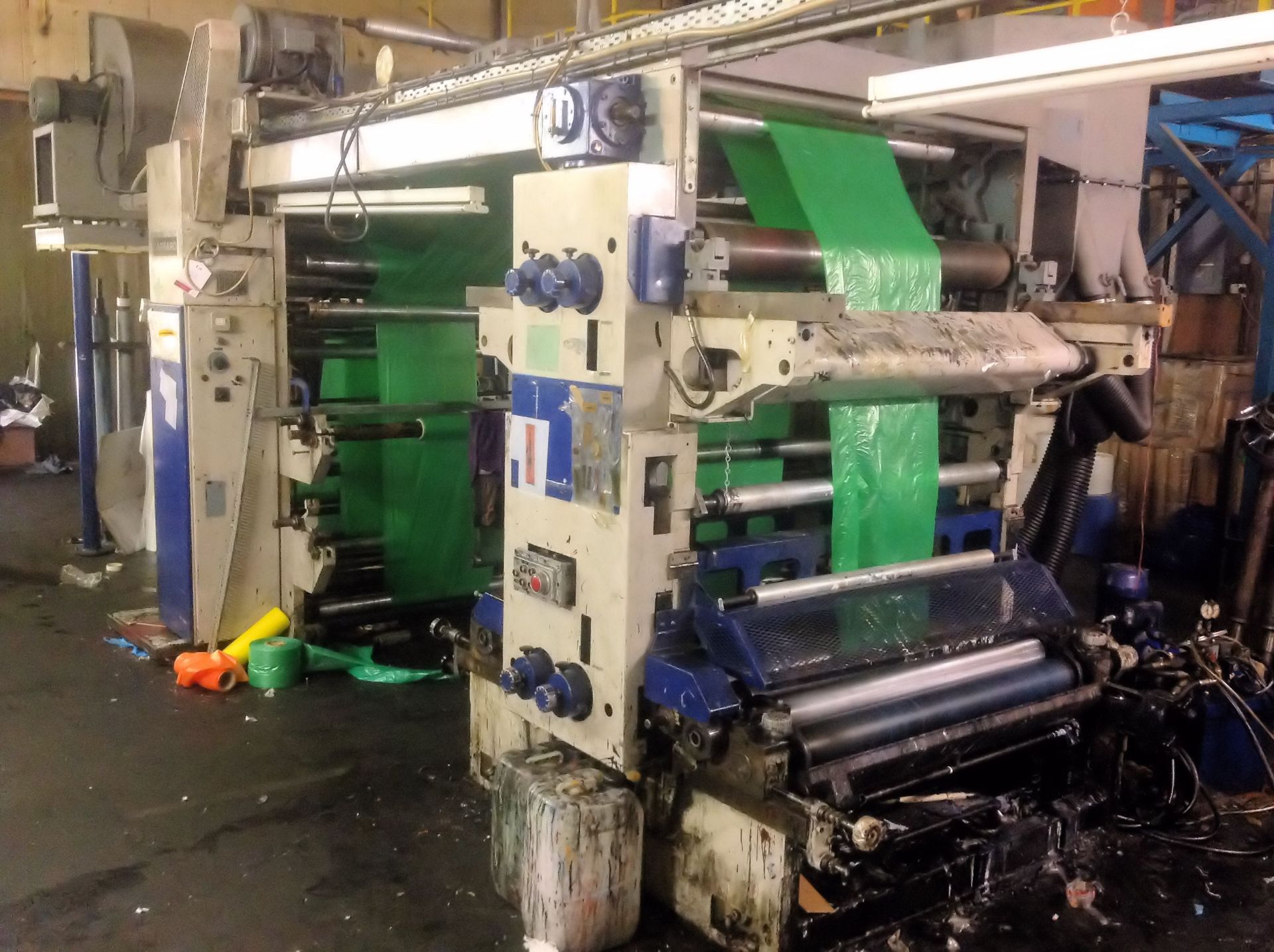 Carraro Kleina 6 colour flexographic stack press used in 2 colour format 1350 mm wide