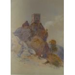 English School, a 19th century watercolour depicting a Welsh castle, 'The Old Fort, Wales', c.