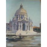 Julian Barrow, an oil on canvas depicting Santa Maria della Salute, Venice, signed and dated 1995.