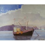 Ken Linton, four watercolours entitled 'Chartwell, Kent', 'Norfolk Boats', 'The Fishing Boat' and '