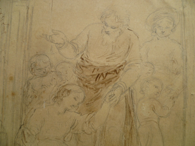 John Massey Wright, an early 19th century pencil and wash sketch for an illustration for 'Pilgrim' - Image 2 of 3