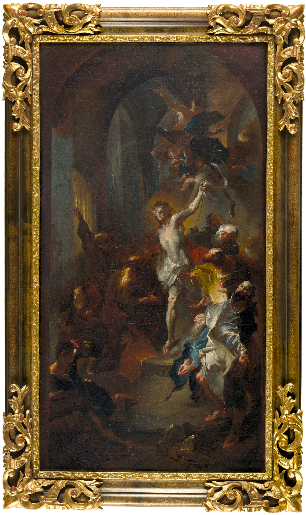 FRANZ ANTON MAULBERTSCH  1724 Langenargen - Wien 1796    Christus erscheint dem heiligen Thomas.