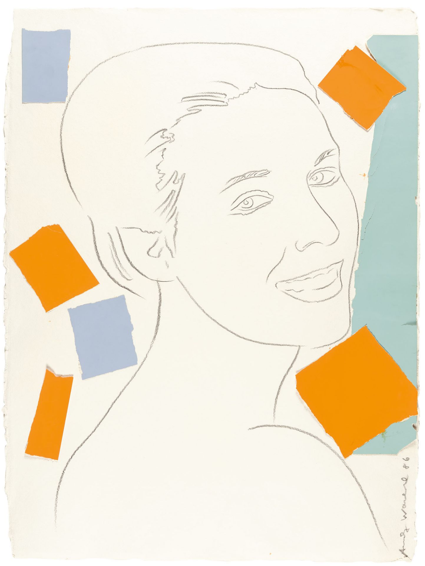 ANDY WARHOL
1928 Pittsburgh - New York 1987

Presumed Portrait of Antoine Grunn (Female Portrait)
