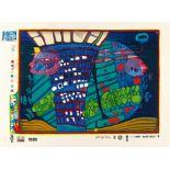 FRIEDENSREICH HUNDERTWASSER
1928 Wien - Pazifik 2000

Folge von 10 Bll.: Regentag (Look at it on a