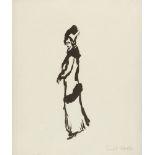 EMIL NOLDE
1867 Nolde - Seebüll 1956

Stehende Frau (klein).
1911
Lithographie auf Velin. (1911).