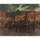 LUIGI LOIR  (zugeschrieben)
1845 Göritz/Oberösterreich - Paris 1916

Nächtliche Szene, Porte de