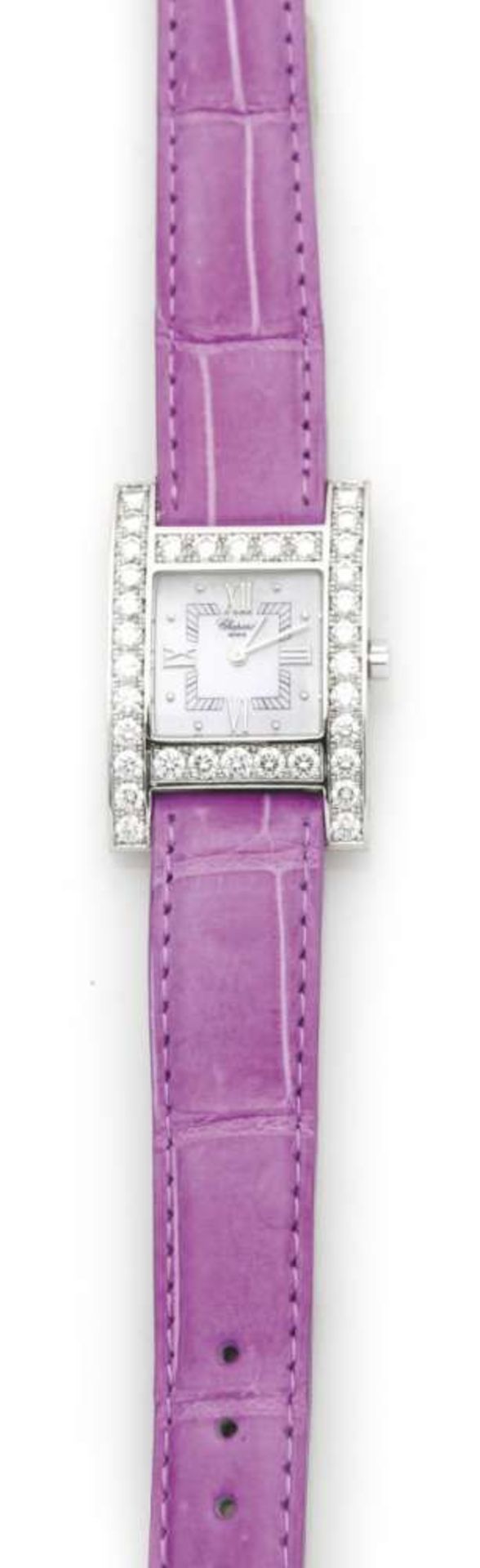 Chopard-Damenarmbanduhr mit Brillanten Fa. L.-U. Chopard & Cie., Schweiz. Modell: Your Hour (H- - Bild 2 aus 2