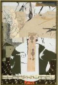 Luisa Richter 1928 Besigheim - lebt in Caracas, Venezuela - Komposition - Collage/Papier. 18,5 x