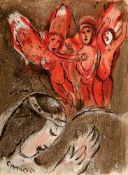Marc Chagall 1887 Witebsk - 1985 St. Paul de Vence - "Schöpfung" / "Eva wird von Gott verdammt" / "