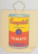 Andy Warhol 1928 Pittsburgh - 1978 New York - "Campbell's soup can (Tomato) 1966" - Farbserigrafie/