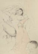 Otto Bachmann 1915 Luzern - 1996 Losone - Erotische Szene - Farblithografie/Papier. E. A. 50,6 x