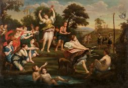 Domenichino 1581 Bologna - 1641 Neapel Kopist nach - Die Jagd der Diana - Öl/Lwd. Randdoubl. 79 x