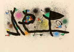 Joan Miró 1893 Barcelona - 1983 Palma - "Sculptures" - Farblithografie/Bütten. 46 x 60 cm, 54,2 x