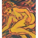 Felix Samuel Pfefferkorn1945 Berlin - 1980 verschollen - "Flirting Jasmin" - Acryl/Hartfaser. 55 x