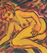 Felix Samuel Pfefferkorn1945 Berlin - 1980 verschollen - "Flirting Jasmin" - Acryl/Hartfaser. 55 x