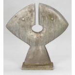 Rudolf Scheurer1931 Lörrach - "Doppelkopf" - Aluminiumguss. Unikat. H. 48 cm. Unten an der Figur