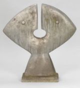 Rudolf Scheurer1931 Lörrach - "Doppelkopf" - Aluminiumguss. Unikat. H. 48 cm. Unten an der Figur