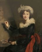 Élisabeth Vigée-Lebrun1755 Paris - 1842 Louveciennes attr. - Selbstbildnis vor der Staffelei - Öl/