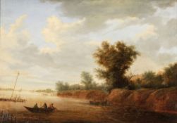 Jacob Isaaksz. van Ruisdael1628/29 Haarlem - 1682 Amsterdam Umkreis - Flusslandschaft - Öl/Lwd. 47,5