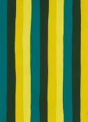 Künstler des 20. Jahrhunderts- Komposition in gelb und grün - Gouache/Karton. 70 x 50 cm. Auf der
