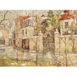 Ernst Oppler1867 Hannover - 1929 Berlin - "Vorfrühling" - Öl/Lwd. auf Karton. 43,5 x 59 cm. Sign. l.