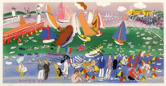 Raoul Dufy1877 Le Havre - 1953 Forcalquier nach - "La Baie de Sainte-Adresse" - Farblithgrafie/