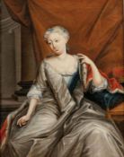 Bildnismaler wohl des 18. Jahrhunderts- Sophie Charlotte von Hannover - Öl/Lwd. 50,8 x 38,8 cm.
