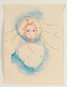 Sandra Munzel1968 Peine - Drei figürliche Aquarelle - Aquarell/Papier (3). Je 14 x 10,2 cm. Voll