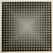 Victor Vasarely1908 Fünfkirchen - 1997 Paris - aus: "CTA 102" - Farbserigrafie/Papier. 70 x 70 cm (