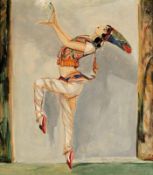 Constantin Holzer-Defanti1881 Wien - 1951 Linz - Die Tänzerin Anna Pawlowa (indischer Tanz) - Öl/