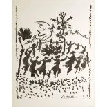 Pablo Picasso1881 Malaga - 1973 Mougins nach - Colombe de l'avenir / Bouquet de Fleurs / Colombe