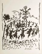 Pablo Picasso1881 Malaga - 1973 Mougins nach - Colombe de l'avenir / Bouquet de Fleurs / Colombe