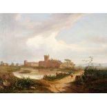 John Newbottum 1805 London - 1867 Rom - Italienische Landschaft - Öl/Lwd. 50 x 66,2 cm. Sign. und