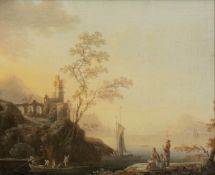 Claude Joseph Vernet1714 Avignon - 1789 Paris attr. - Südliche Küstenlandschaft - Öl/Lwd. Doubliert.