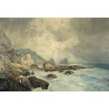 Rudolf Hermanns1860 Celle - 1935 Hannover - "Capri: Marina Piccola" - Öl/Lwd. 91,5 x 132 cm. Sign.