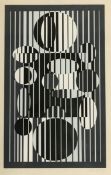 Victor Vasarely1908 Fünfkirchen - 1997 Paris - "IACA" - Farbserigrafie/Papier. 125/300.60,5 x 37 cm,