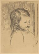 Pierre-Auguste Renoir1841 Limoges - 1919 Cagnes - "Buste d'enfant, tourné à droite" - Radierung/