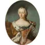 Martin van Mytens d. J.1695 Stockholm - 1770 Wien Werkstatt - Maria Theresia von Österreich - Öl/