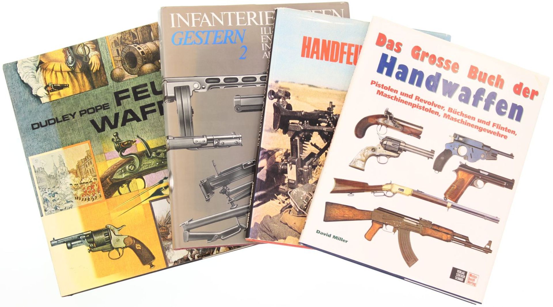 Konvolut von 4 Bildbänden: 1.Das grosse Buch der Handwaffen von David Miller. 2. Feuerwaffen von