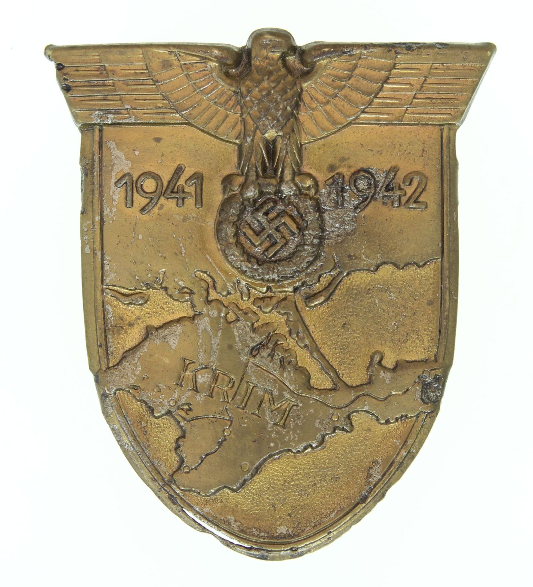 Krim-Schild für die Luftwaffe. Wurde verliehen an alle Soldaten, die an den Kämpfen auf der