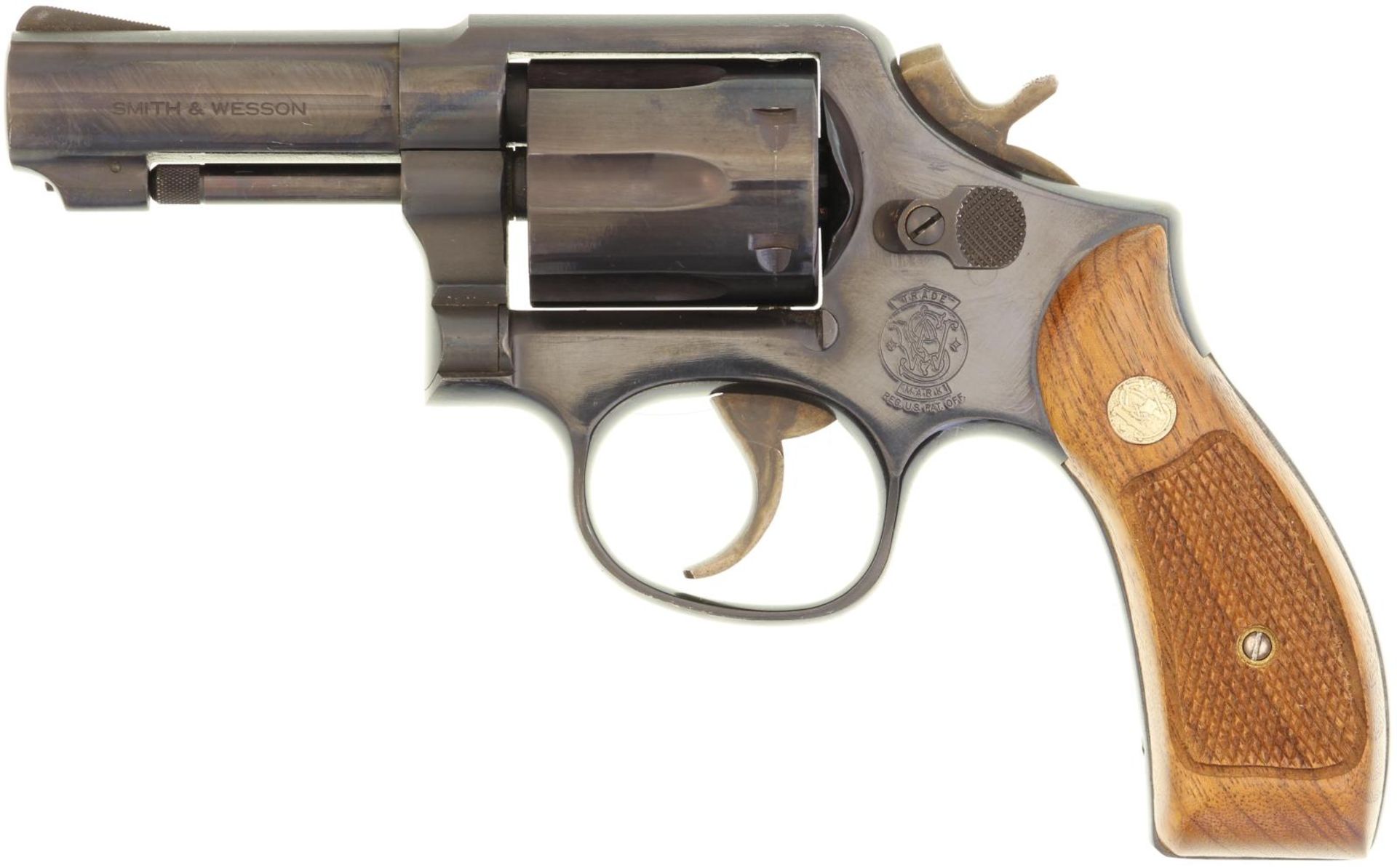 Revolver, Smith & Wesson Mod. 547 Kal. 9mmPara. Sechsschüssige brünierte Waffe mit 3''-Lauf,